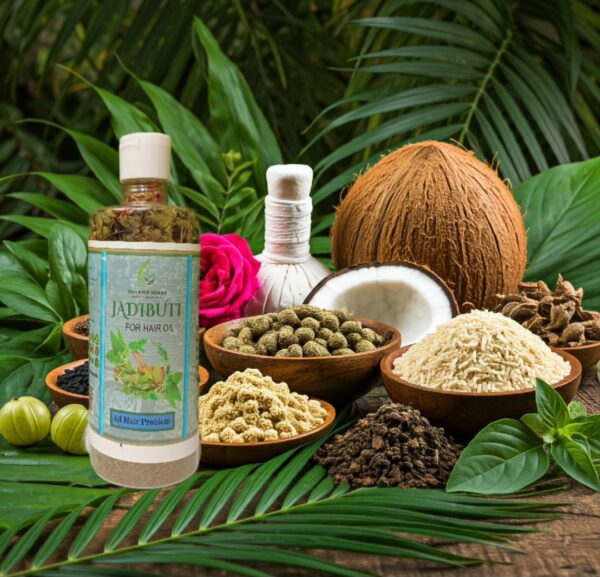 Natural Jadibuti Mixed for Hair & Hair Oil - Image 2
