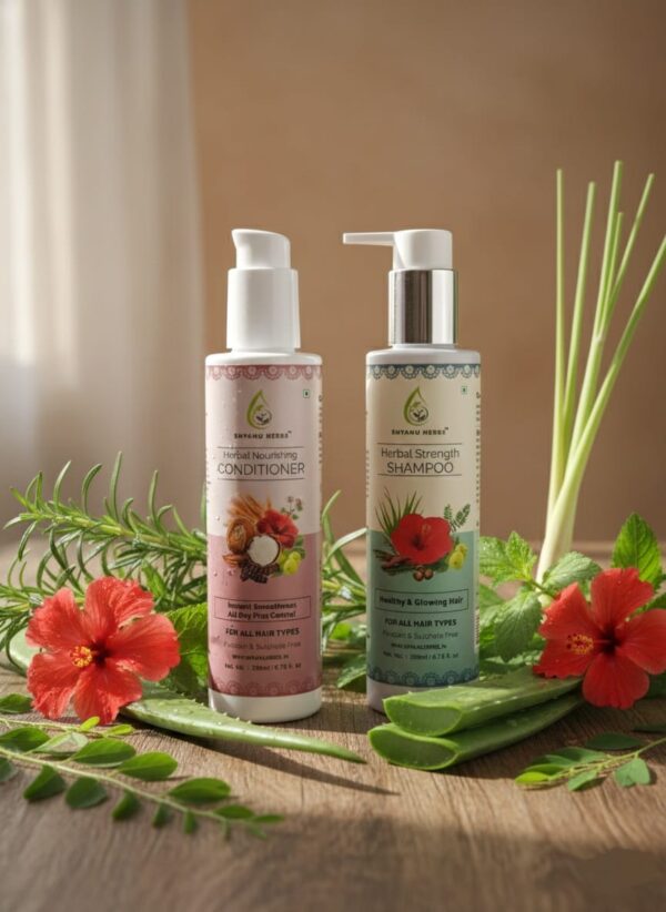 Shyanu Herbs Combo Pack (Herbal Strength Shampoo & Herbal Nourishing Conditioner)