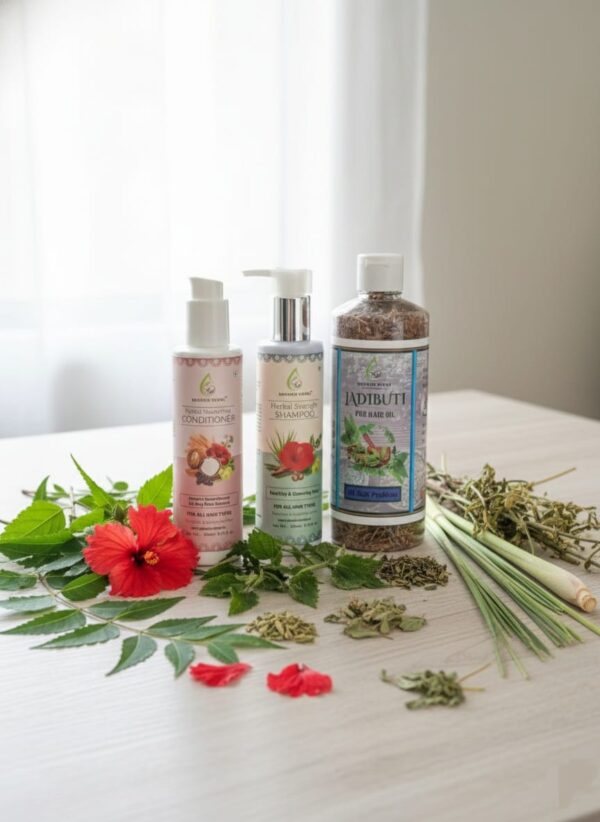 Shyanu Herbs Combo Pack (Jadibuti & Herbal Strength Shampoo & Conditioner)